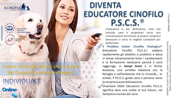 Corso Educatore Cinofilo Comportamentale